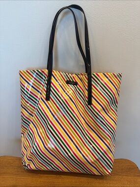 Kate Spade Rainbow Stripe Tote Bag or Shoulder Bag